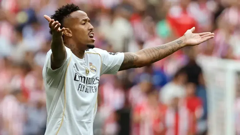 Real Madrid'e kötü haber! Eder Militao sezonu kapattı