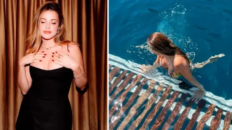 Oyuncu Ezgi Eyüboğlu’ndan bikinili tatil pozları!